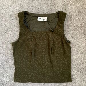 VINTAGE 90S JACQUARD ANIMAL PRINT CORSET LOOKING TOP